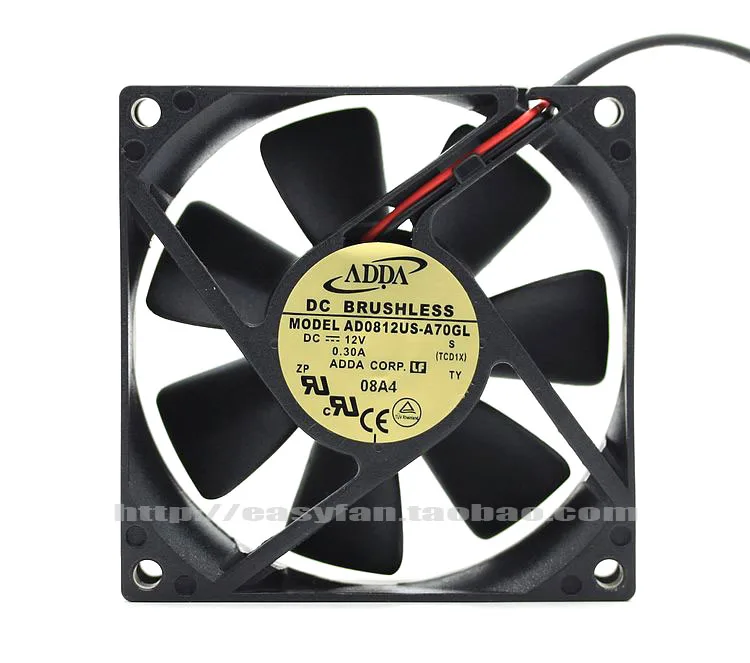 Охлаждающий вентилятор для сервера ADDA AD0812US A70GL S DC 12 В 0 30 а 80x80x25 мм|square fan|server fandc fan