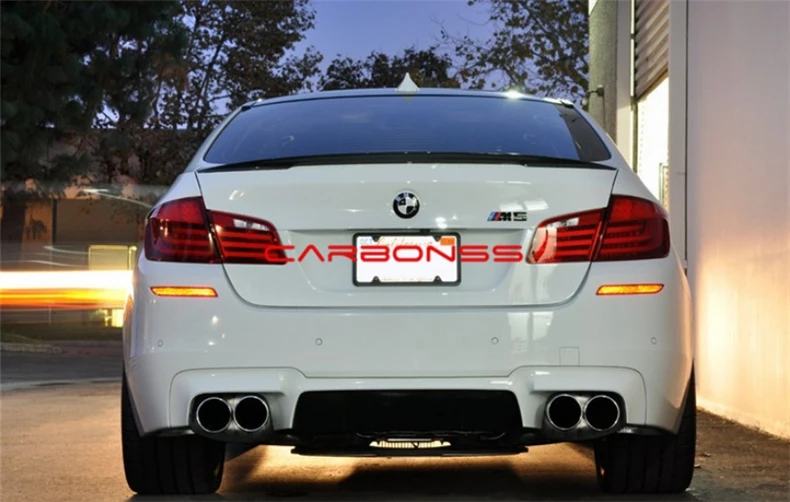 HLONGQT спойлер из углеродного волокна для BMW 5 серии F10 F18 M5 2011 2017 высокое качество