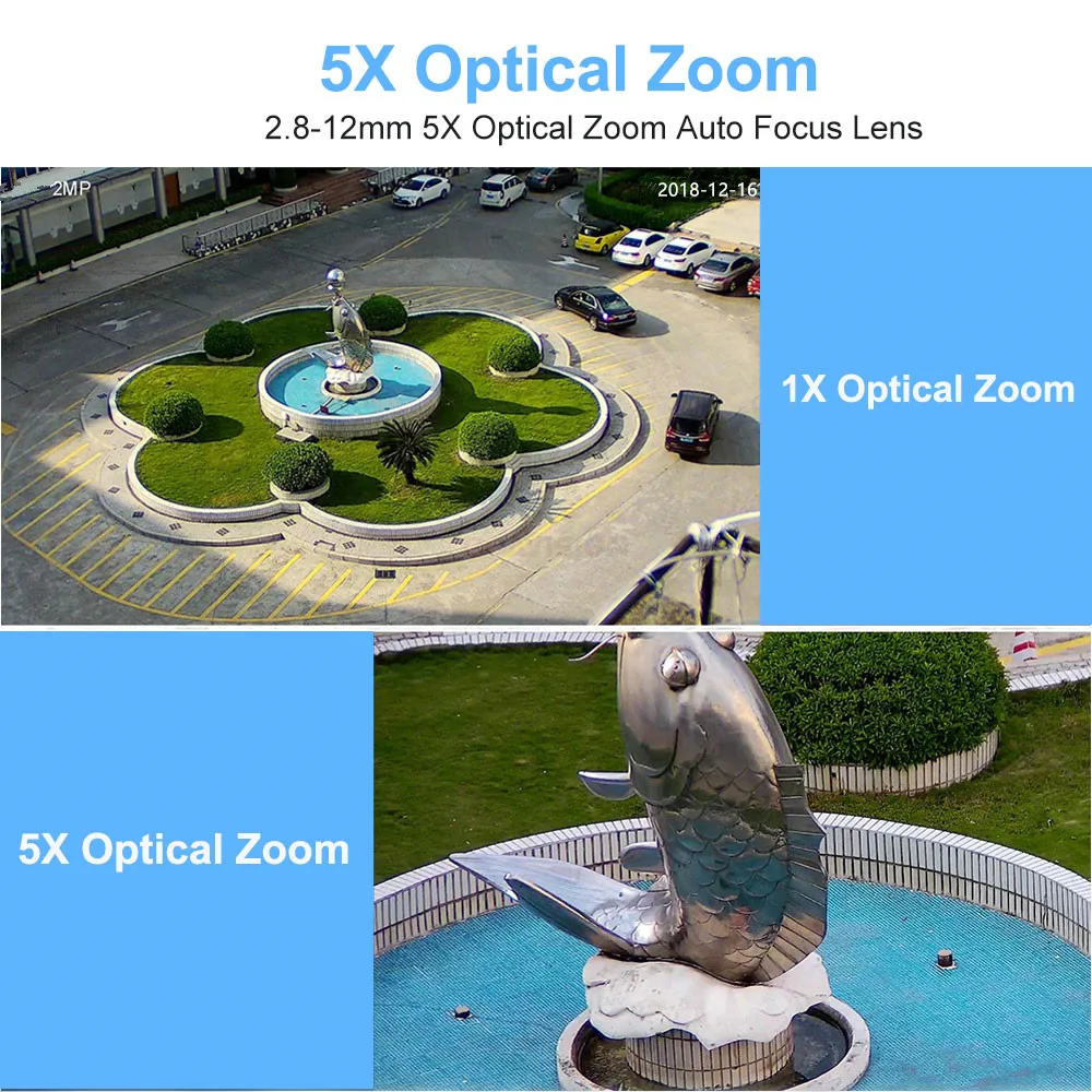 1080P Wifi IP Camera Outdoor Two Way Audio PTZ 5X Optical Zoom Night Vision IR 60M Wireless Security Speed Dome P2P | Безопасность и
