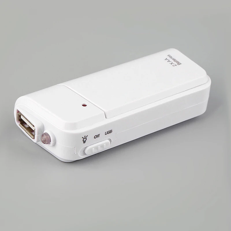 

New Hot Universal Portable USB Emergency 2 AA Battery Extender Charger Power Bank Supply Box