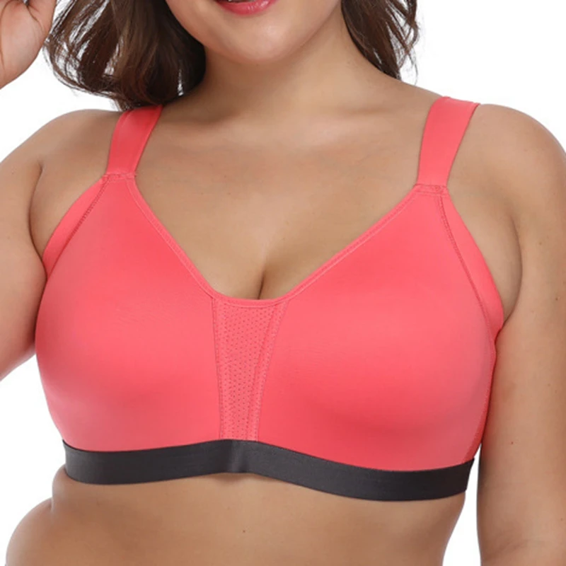 

2018 New plus size underwear full large cup seamless wireless ultra-thin Women bras Oversized brassiere 75B-100C