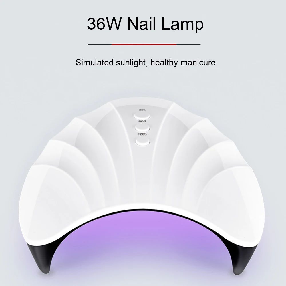 36W Nail Dryer UV/LED Lamp Gel Polish Curing 60s/90s/120s Timer USB For Manicure Drying All Gels Art Tools | Красота и здоровье