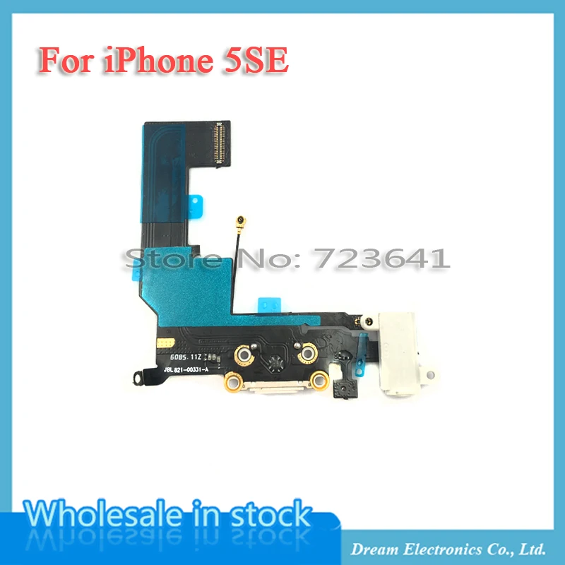 MXHOBIC 5шт./лот Белый Черный для iPhone SE 5SE Зарядное устройство Док USB Зарядный порт Плагин Гибкий кабель с разъемом для наушников Версия включена.