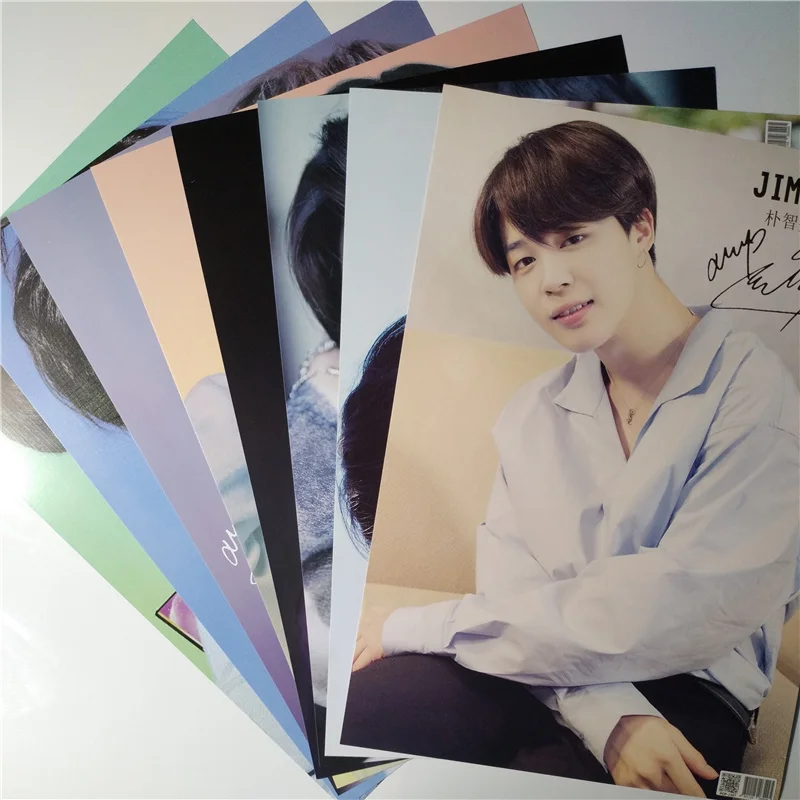 8 *(42x29 см) Новые плакаты Bangtan Boys Park Ji Min наклейки на стену в подарок|Наклейки стену| |