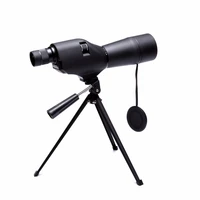 black 20 60x60 spotting scope waterproof monocular telescope zoom camping hunting birdwatch optics compact magnifier with tripod