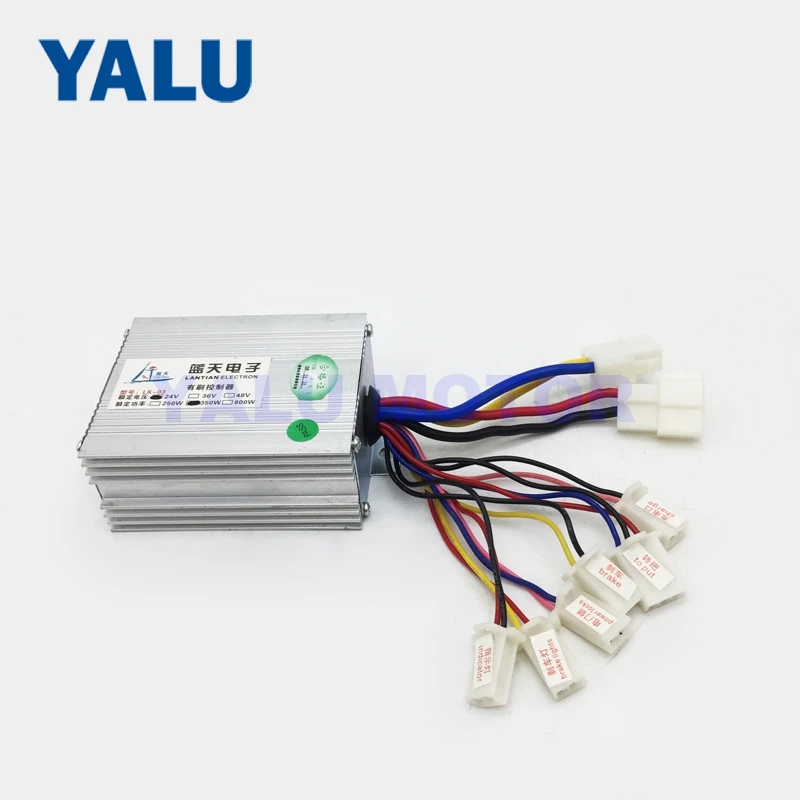24 V 36 V 350 Вт DC щетка контроллер электровелосипеда матч 350 Вт Мотор MY1016Z MY1018 электрический велосипедный скутер Мотор-Редуктор Аксессуары