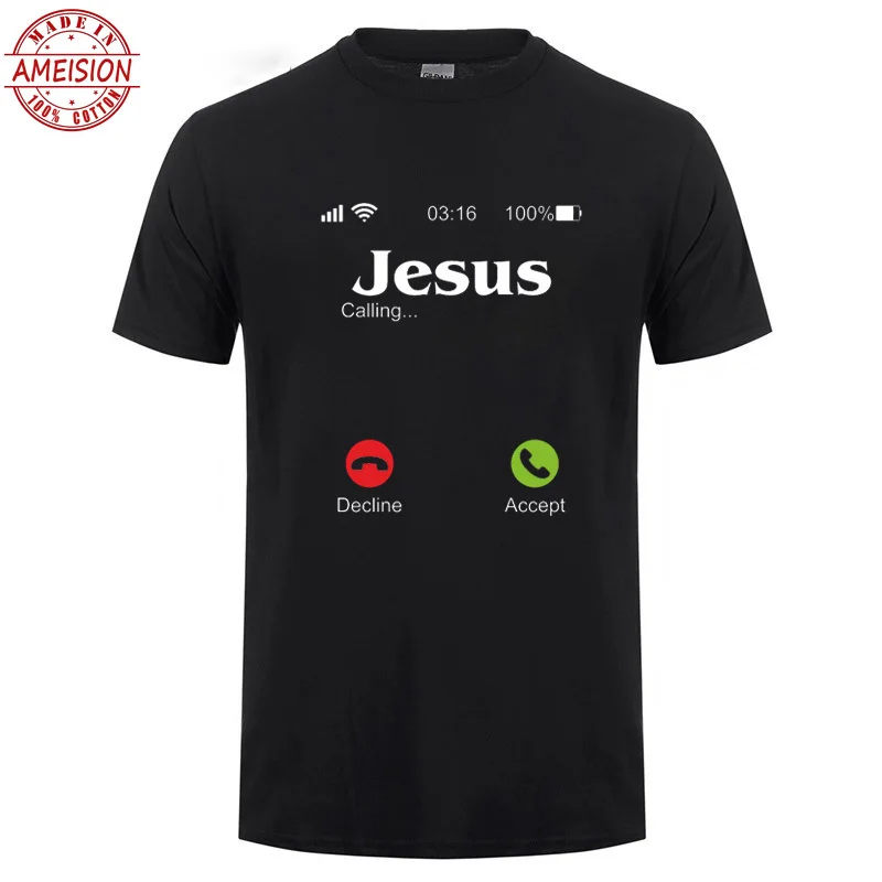 Футболка с надписью Jesus Is вызывающий Христос христианская религия библейская