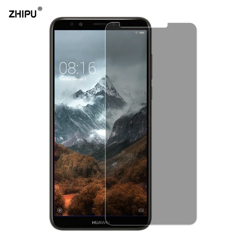 Для Huawei Y7 Prime (2018) 2.5D антишпионское закаленное стекло для защиты экрана