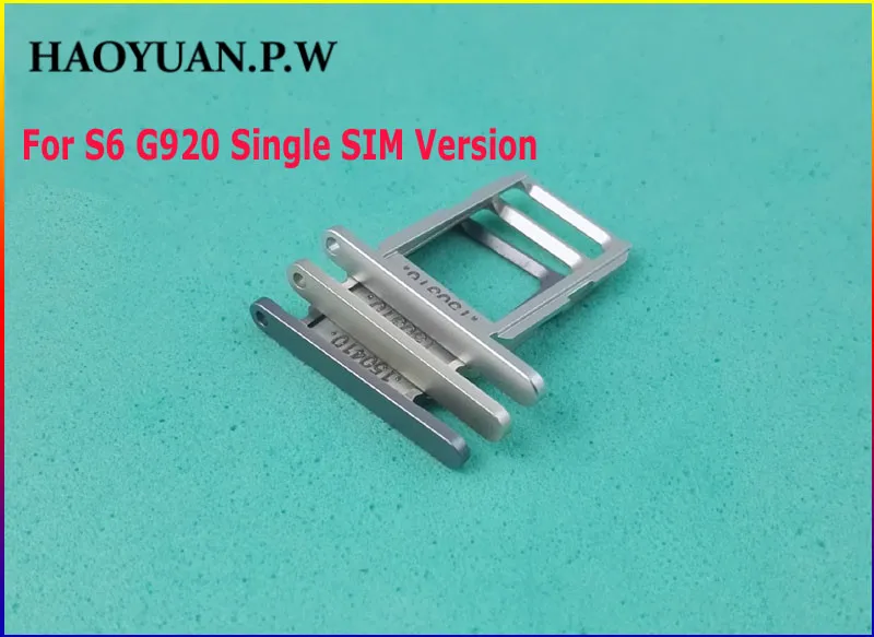 HAOYUAN.P.W Housing Single / Dual Version SIM Card Tray Slot Holder For Samsung Galaxy S6 G920 G920F/A/T | Мобильные телефоны и