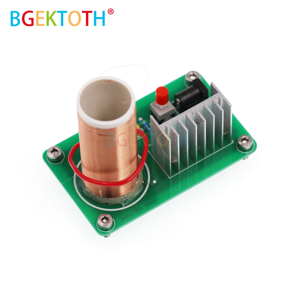 9 V-12 V Мини Музыка Тесла катушки 15 Вт плазменный Динамик Tesla дуговой генератор Беспроводной передачи электронной "сделай сам"