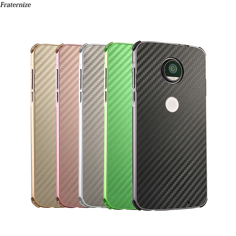 G6 Carbon fiber Shockproof Aluminum Metal case For Motorola Moto E5 Plus Frame+ plastic Back Cover Z3 Play Coque |