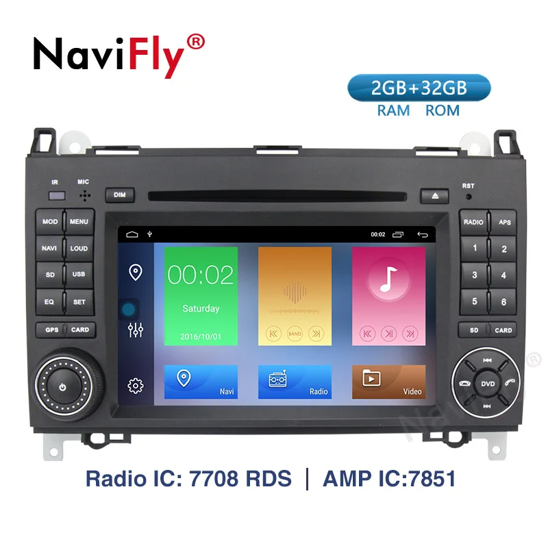 Новинка! 2 + 32G Android 9 1 автомобильный dvd плеер GPS навигация для Benz Sprinter B200 b класс W245 B170