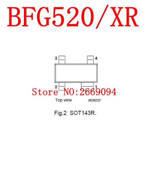 Новый оригинальный радиочастотный транзистор BFG520/XR BFG520 100 NPN 9 ГГц 15 В, 20 шт./SOT-143R шт. Новый оригинальный радиочастотный транзистор BFG520/XR BFG520 100 NPN 9 ГГц 15 В, 20 шт./SOT-143R шт.