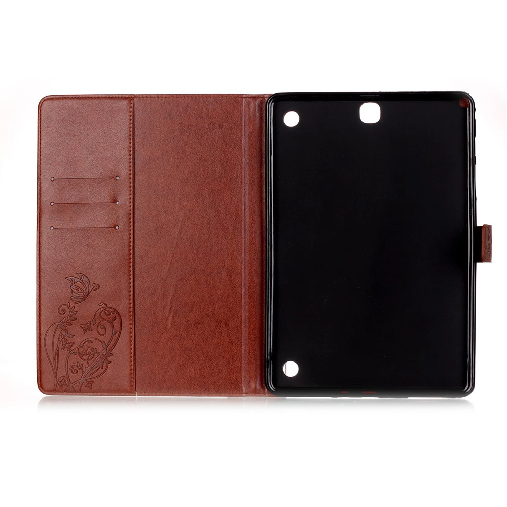 Fundas для Samsung Galaxy Tab A 9 7 T550 крышка из искусственной кожи держатель Карт Подставка