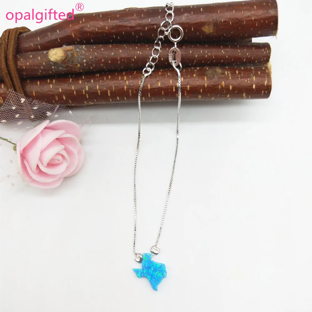 (1pc/lot)Hot!! 12mm White Synthetic Texas Map Opal Bracelet with 925 silver opal bracelet for fashion gift Free Shipping | Украшения и