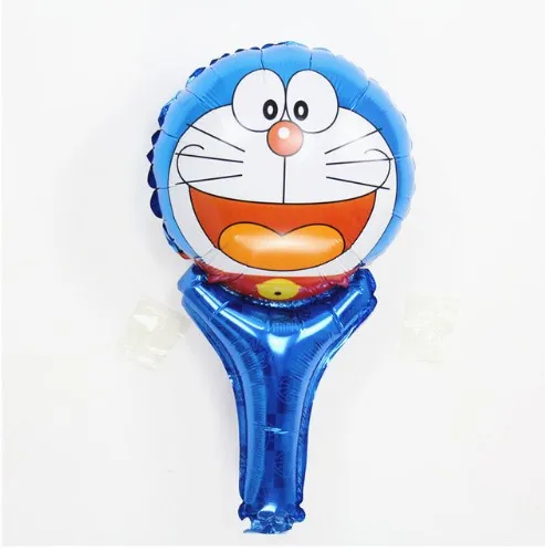 Doraemon Lucky 50 шт./лот мультфильм Heros KT Воздушные шары "Миньоны" палочки держатели надувные фольга Воздушные шары на день рождения вечерние принадлежности украшения - Цвет: Doraemon