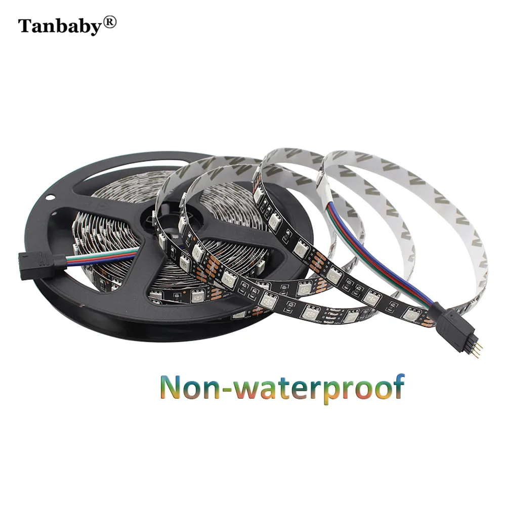 Tanbaby DC12V 5050 Светодиодные полосы света Водонепроницаемый/не водонепроницаемый