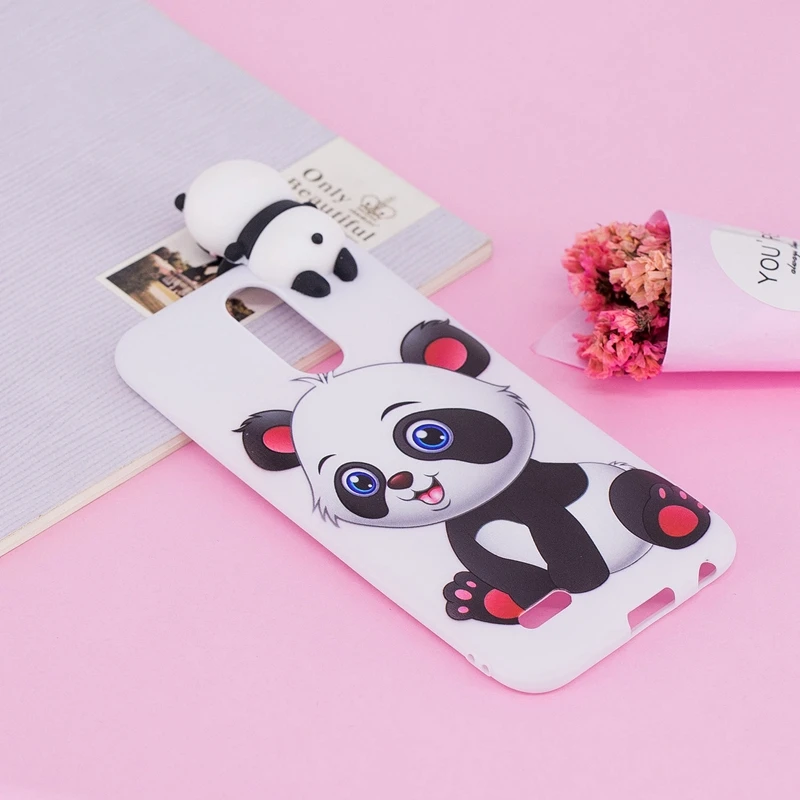 sFor Coque LG K10 2017 Case X400 M250 M250N 3D Cartoon Cat Panda Soft Silicon TPU Back Cover For LV5 EU Version |