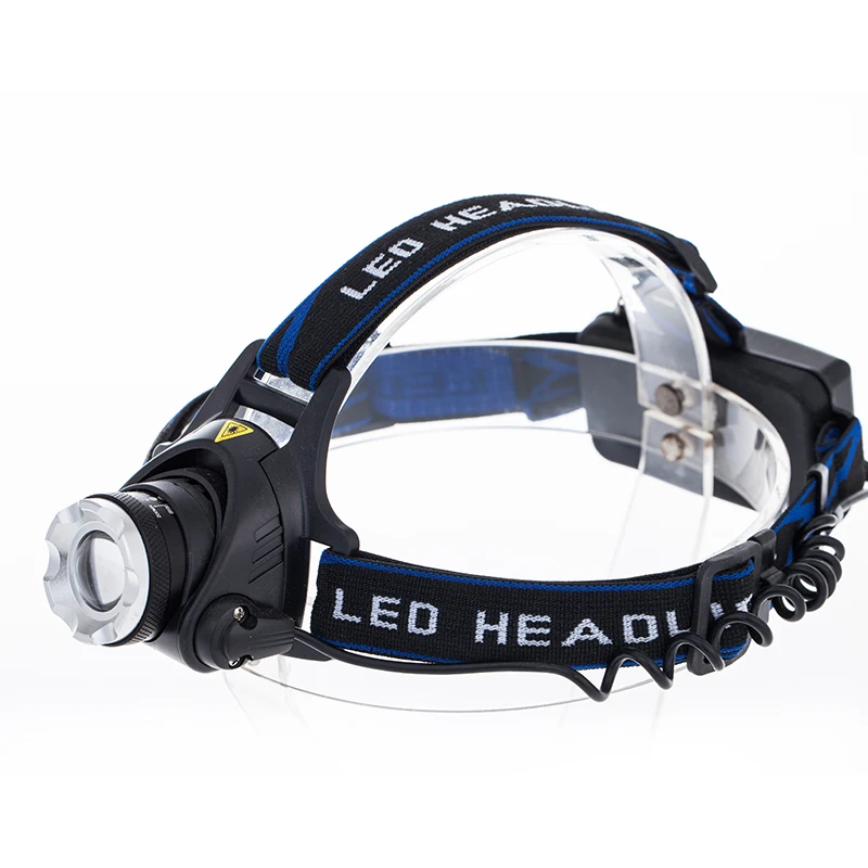 Светодиодный налобный фонарь CREE XML T6 3800LM перезаряжаемый 3 режима работы 2*18650