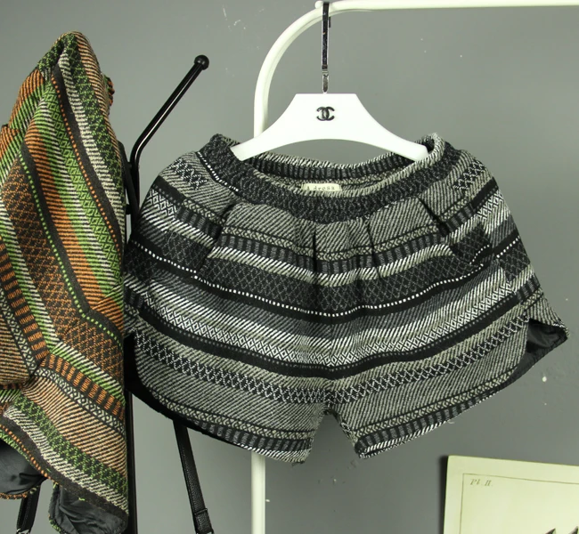 Горячая стиль мода беременна Осень и зима с шерсти брюки шорты женский народный