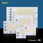 Светодиодные лампы COB, чип-лампа Smart IC 220 в 90 Вт 50 Вт 30 Вт 20 Вт 10 Вт для наружного прожектора, теплый белыйбелый, высокое качество