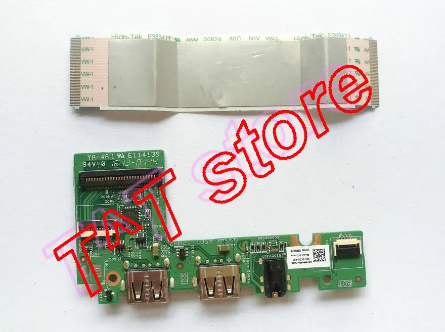 100% Новый оригинальный для Dell Inspiron 11 3168 аудиоразъем двойная USB плата с кабелем MH4F6