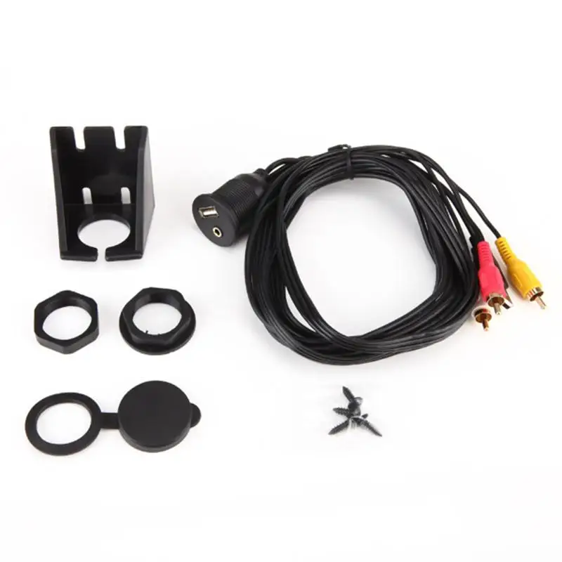 BEESCLOVER DC3.5F/3RCA + USB2.0AM/AF 1 м AUX автомобильное крепление флеш удлинитель для автомобиля