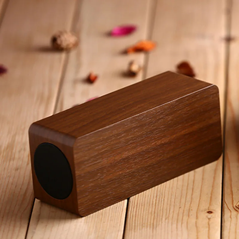 Умный Деревянный Будильник Bluetooth динамик беспроводной аудио сабвуфер цифровой