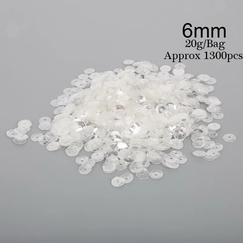 3/4/5/6mm Round Cup Sequin For Clothing Accssory Craft Scrapbooking Paillettes Wedding Art Decoration Jewelry Making DIY | Украшения и