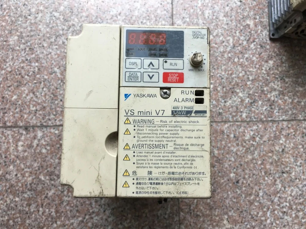 

Inverter VS-606V7 1.5KW 380V CIMR-V7AA41P5 , Used one , 90% appearance new , 3 months warranty , fastly shipping