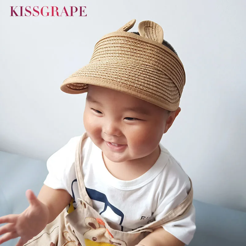UPF 50 + соломенная шляпа от солнца для мальчиков и девочек пляжная кепка с