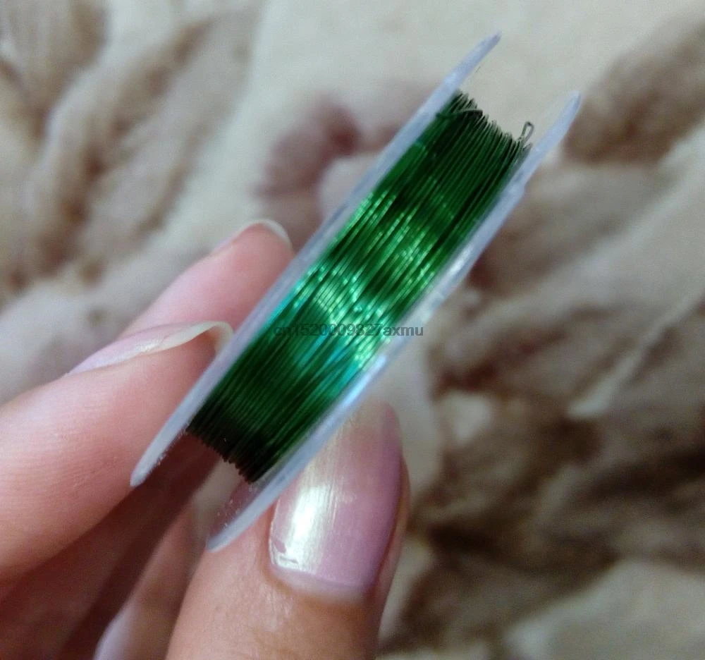 100 ролл 0 3 мм 20 м мягкий полезно прочный сплав Медный провод DIY Craft Бисер