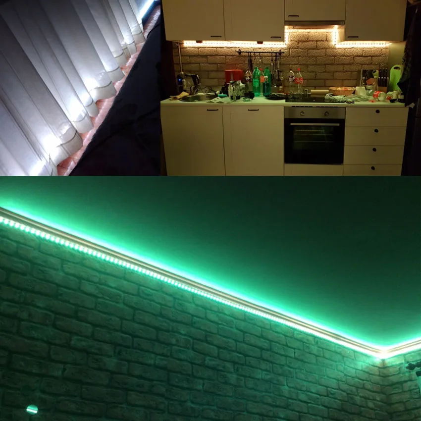 IKVVT DC12V Светодиодная лента 5050 2835 rgb Диодная лампа с 24k пультом дистанционного