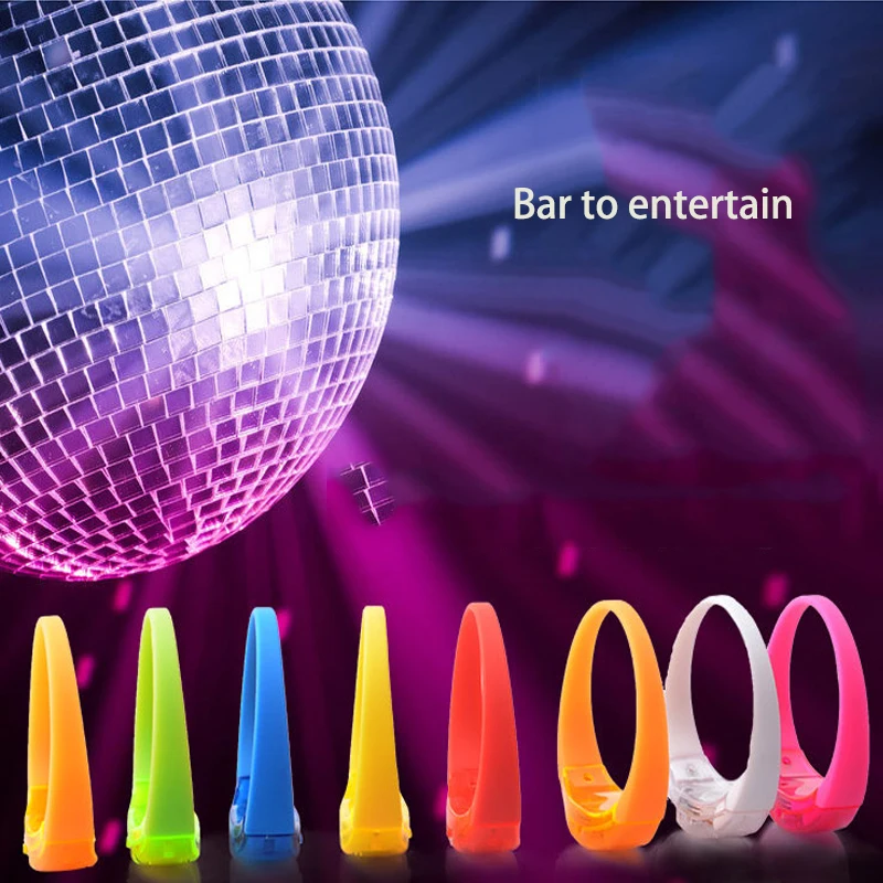 Флэш браслет с вибрацией LED светящийся электронный для светящихся детей