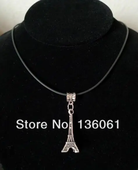 10pcs Vintage Silver Pineapple Fruit Turtle YIN YANG CAT Key Eiffel Tower Knot Necklace Pendant Leather Choker Women Jewelry Q27 | Украшения