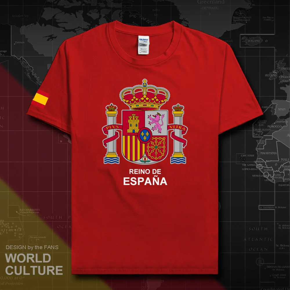 Футболка мужская с надписью Kingdom of Spain хлопковая тенниска для собраний уличная