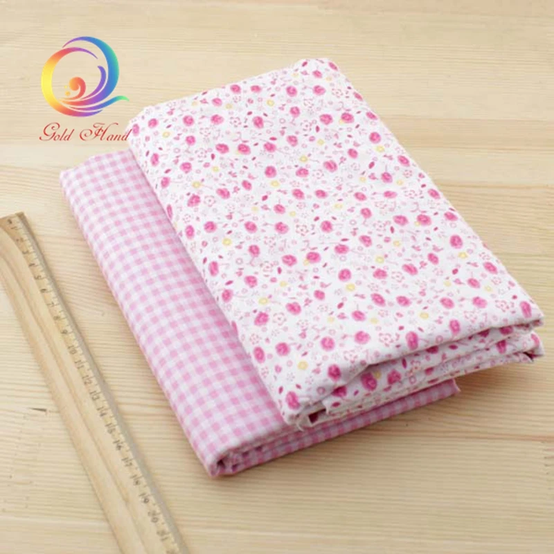 7 шт. Розовая тонкая хлопковая ткань Лоскутная Ткань для лоскутного шитья сделай
