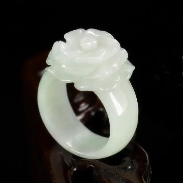 

Natural jadeite jewelry couple ring boutique rose jades ring jades jewelry