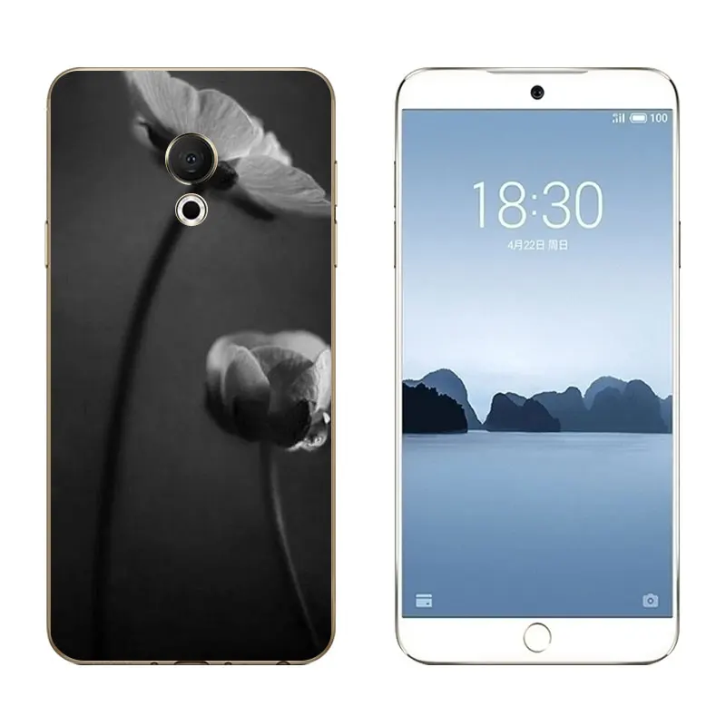 5 46 &quotдля Meizu 15 Lite Мягкий ТПУ силиконовый чехол для M15 задняя крышка Coque Fundas Triangle