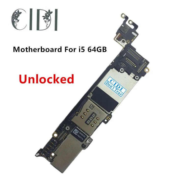 CIDI полностью Рабочая разблокированная WCDMA печатная плата для iphone 5 64 ГБ с