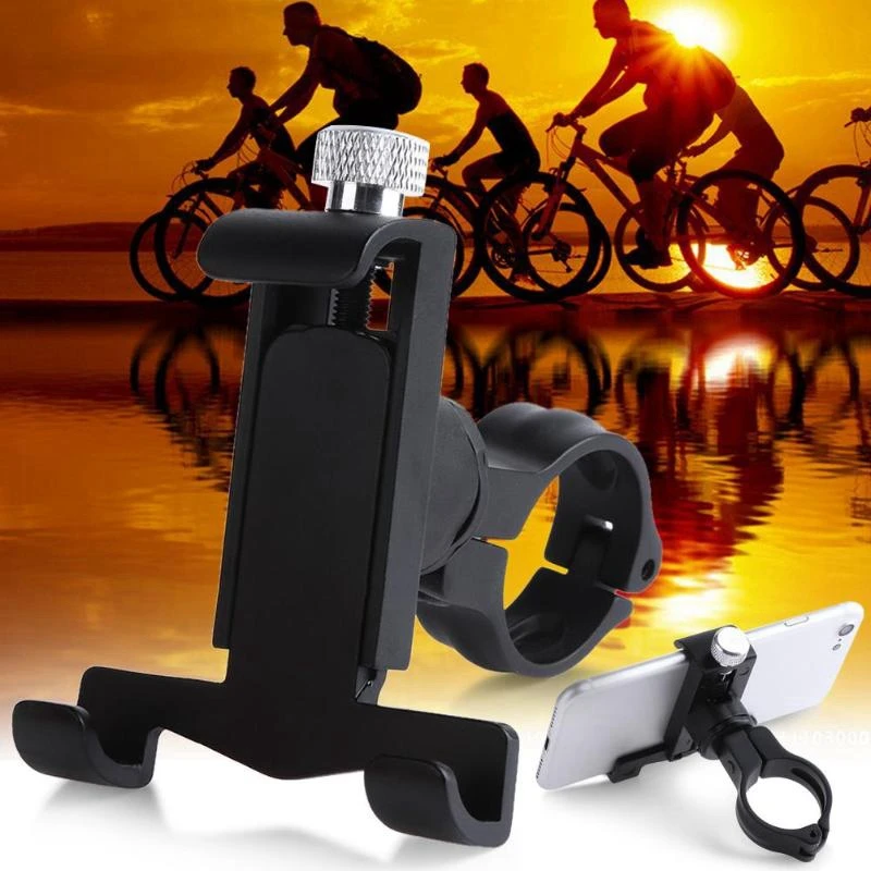 Universal Bike Holder Bicycle Motorcycle Handlebar Phone Stand Bracket Cnc Aluminum Mount For Smartphone Gps Holders | Спорт и