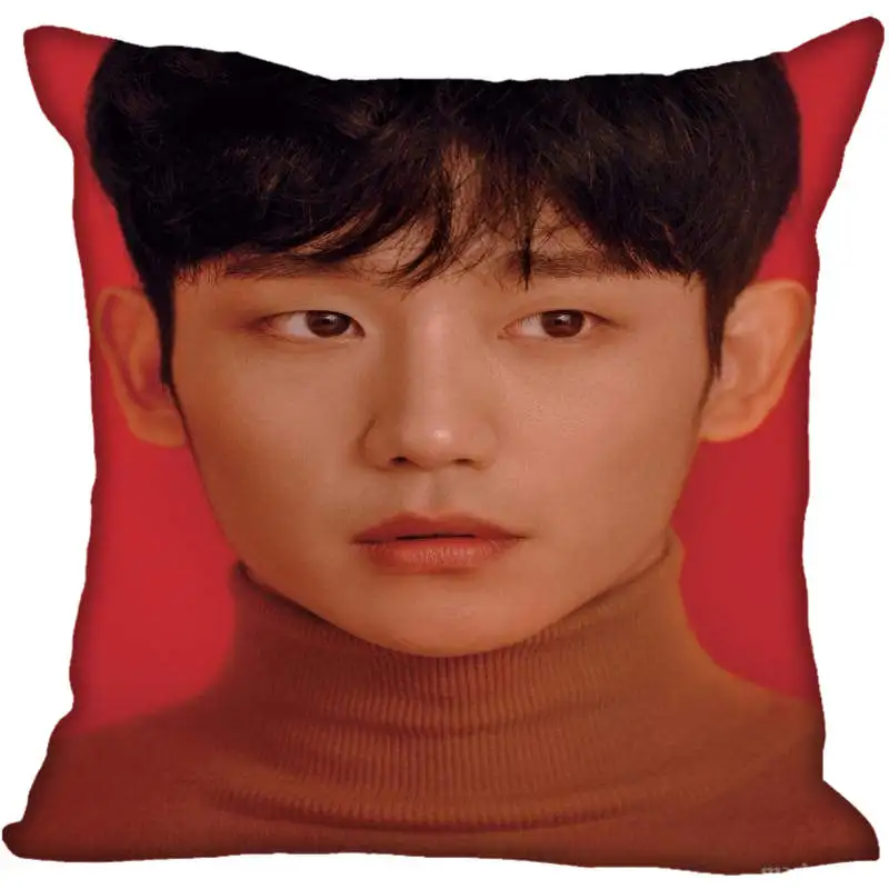 1 Новые Пользовательские Jung Hae В наволочках печатные квадратные шелковые наволочки домашние декоративные на молнии атласные наволочки(одна сторона - Цвет: 1