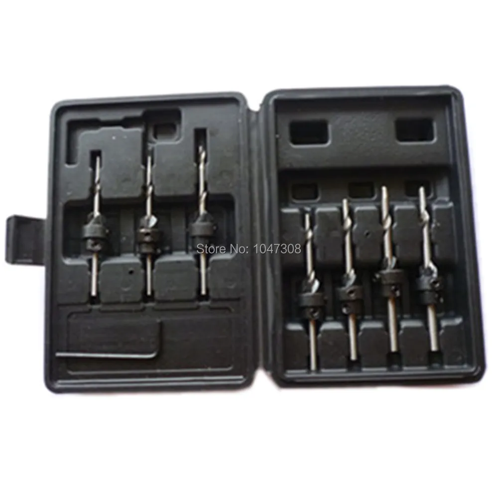 7 шт. конические деревянные пилота столешницы сверла деревообрабатывающие биты