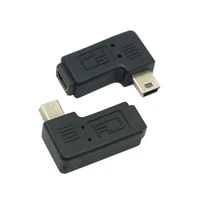 cysm mini usb 2 0 5pin male to female m f extension adapter 90 degree left angled