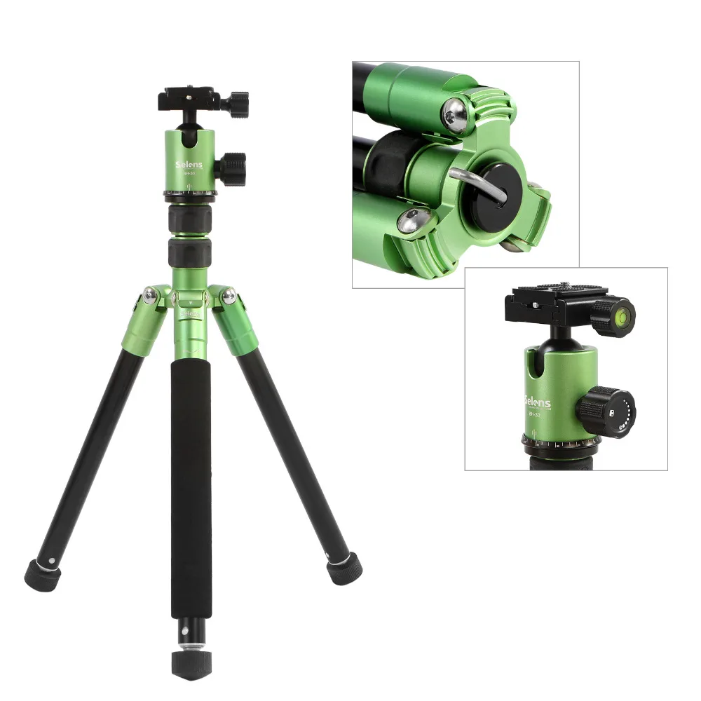 SET170 алюминиевый Трипод для камеры Jungle Green портативный SLR DSLR цифровой дорожный