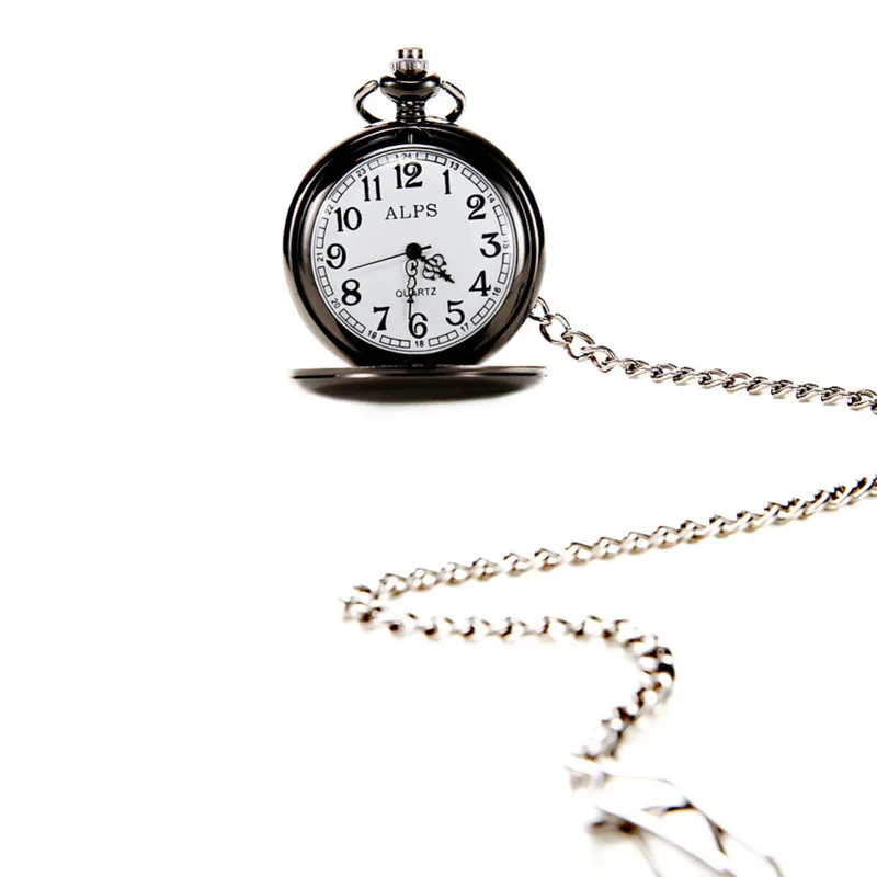 Brand ALPS steampunk pocket watch Vintage Watch men women Unique Retro Pendant Steel Quartz Pocket | Наручные часы