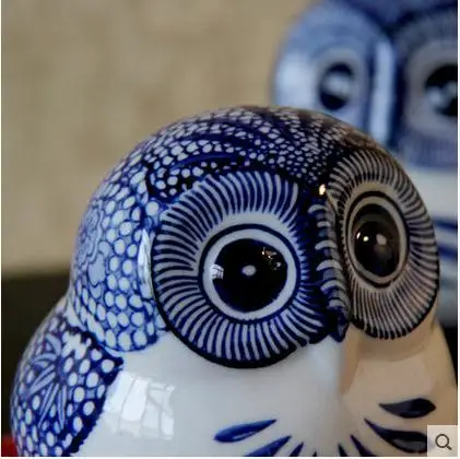 Черные и белые coruja ceramica Сова фигурки домашний декор керамика милые украшения
