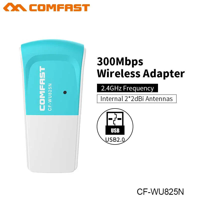 300 Мбит/с CF WU825N V2 Беспроводной WI FI адаптер Wi fi Usb Ethernet ПК сетевая карта 802.11n/g/b