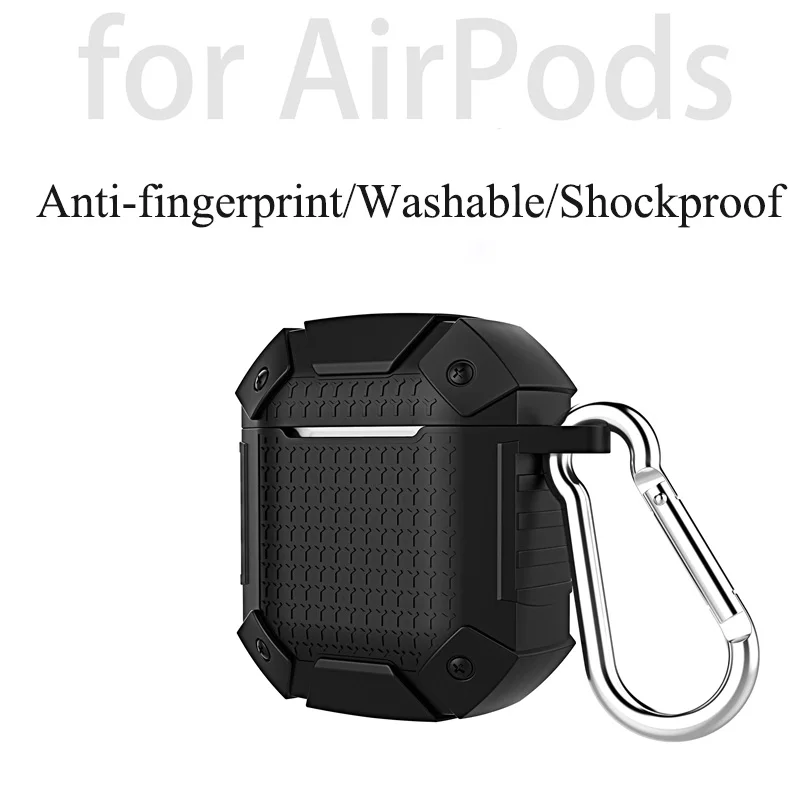 Сверхмощный противоударный чехол для наушников для Airpods 1 2 чехол-накладка Мягкий ТПУ полный защитный чехол для Airpods чехол мягкий чехол
