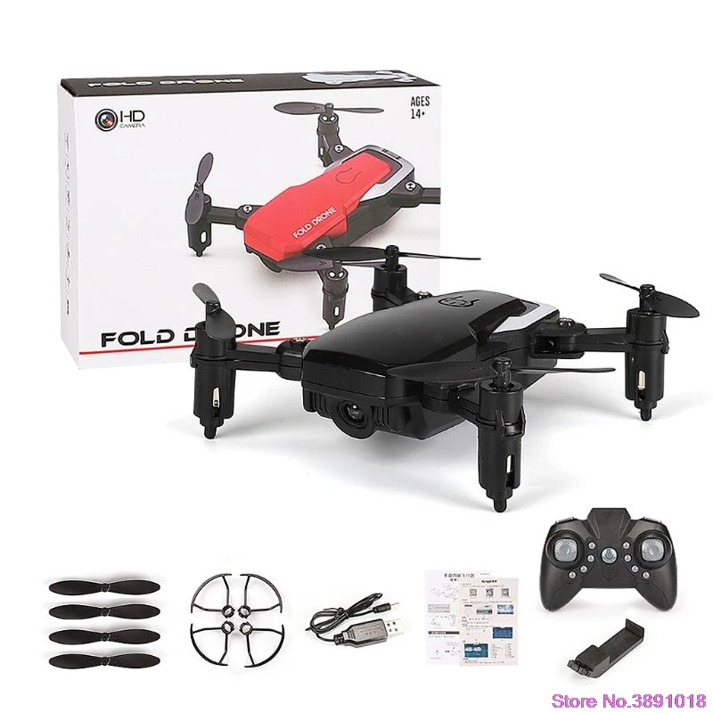 BK Мини LF606 складной Wifi FPV 2,4 GHz 6-осевой RC Мультикоптер беспилотный игрушечный вертолет 95AE - Цвет: BK